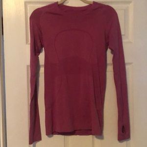 Lululemon Swiftly Tech Long Sleeve Pink
